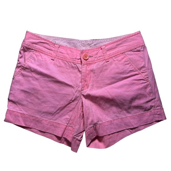 Lilly Pulitzer 5" Callahan Stretch Short Women's Size 0 in Pink/Coral - GUC - Picture 1 of 9